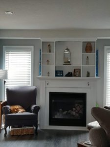 Upper Cabinet Fireplace Mantle